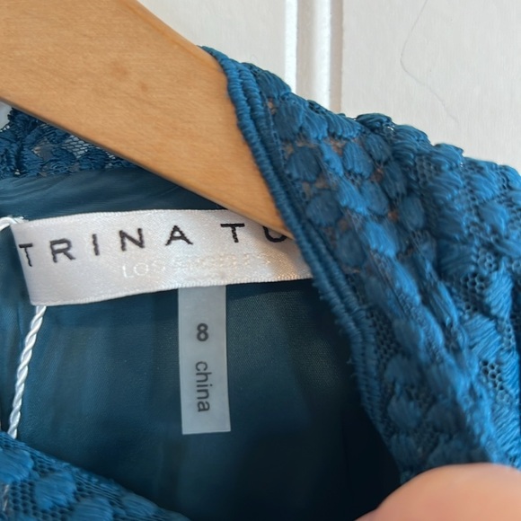 Trina Turk Dress women size 8 palm colony dress textured do minidress NWT $378 - Picture 10 of 13